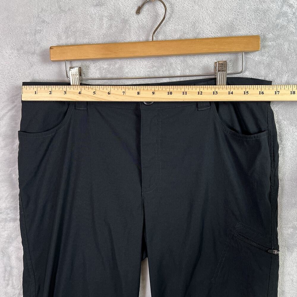 Eddie‎ Bauer Hiking Pants Women's 10 Black Cropped Athletic Outdoor Pockets - Picture 7 of 13